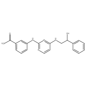 3-[[4-[(2-Hydroxy-2-phenylethyl)amino]pyrimidin-2-yl]amino]benzamide Structure