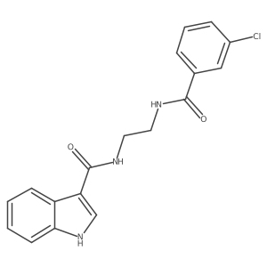 N-(2-{[(3-chlorophenyl)carbonyl]amino}ethyl)-1H-indole-3-carboxamide Structure