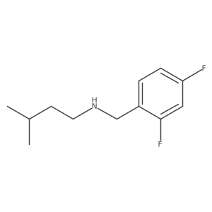[(2,4-Difluorophenyl)methyl](3-methylbutyl)amine Structure
