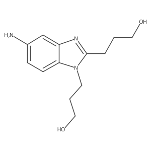 3-[5-Amino-2-(3-hydroxy-propyl)-benzoimidazol-1-yl]-propan-1-ol Structure