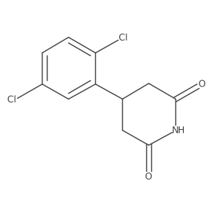 4-(2,5-dichlorophenyl)piperidine-2,6-dione结构式