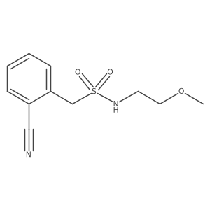 1-(2-cyanophenyl)-N-(2-methoxyethyl)methanesulfonamide Structure