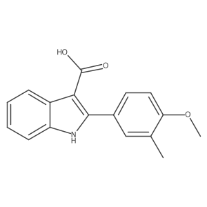 2-(4-methoxy-3-methylphenyl)-1H-indole-3-carboxylic acid Structure