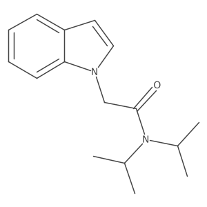 2-(1H-indol-1-yl)-N,N-diisopropylacetamide结构式