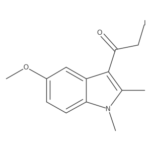 2-Iodo-1-(5-methoxy-1,2-dimethyl-1H-indol-3-yl)-ethanone Structure