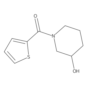 (3-Hydroxypiperidin-1-yl)(thiophen-2-yl)methanone结构式