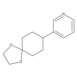4-(3-Pyridyl)cyclohexanone ethylene acetal Structure