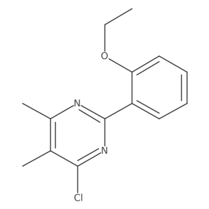 4-Chloro-2-(2-ethoxyphenyl)-5,6-dimethylpyrimidine Structure