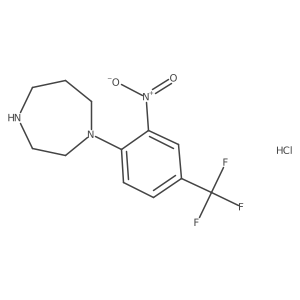 1-[2-Nitro-4-(trifluoromethyl)phenyl]homopiperazine hydrochloride结构式