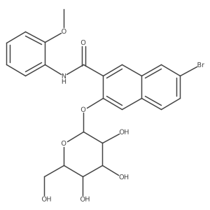 Naphthol as-bi beta-d-glucopyranoside Structure