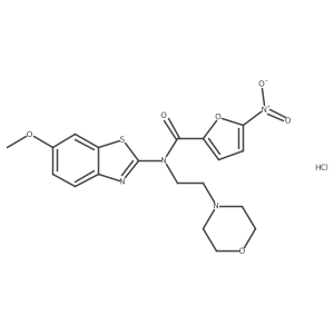 N-(6-methoxybenzo[d]thiazol-2-yl)-N-(2-morpholinoethyl)-5-nitrofuran-2-carboxamide hydrochloride Structure