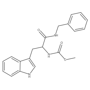 Methyl N-[(1S)-1-(1H-indol-3-ylmethyl)-2-oxo-2-[(phenylmethyl)amino]ethyl]carbamate Structure