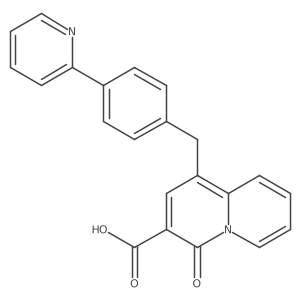 4-Oxo-1-[[4-(2-pyridinyl)phenyl]methyl]-4H-quinolizine-3-carboxylic acid Structure