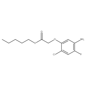 4-Chloro-2-fluoro-5-(pentyloxycarbonylmethyloxy)aniline结构式