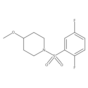 1-((2,5-Difluorophenyl)sulfonyl)-4-methoxypiperidine结构式