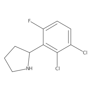 (S)-2-(2,3-Dichloro-6-fluorophenyl)pyrrolidine Structure