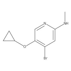 4-Bromo-5-cyclopropoxy-N-methylpyridin-2-amine Structure