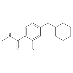 4-(Cyclohexylmethyl)-2-hydroxy-N-methylbenzamide Structure