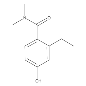 2-Ethyl-4-hydroxy-N,N-dimethylbenzamide结构式