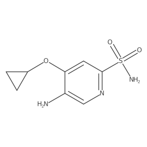 5-Amino-4-cyclopropoxypyridine-2-sulfonamide Structure