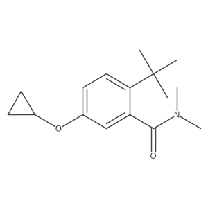 2-Tert-butyl-5-cyclopropoxy-N,N-dimethylbenzamide Structure