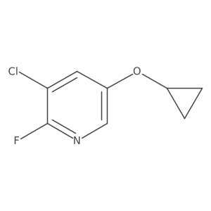 3-Chloro-5-cyclopropoxy-2-fluoropyridine Structure