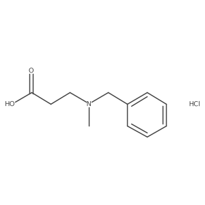 3-(Benzyl(methyl)amino)propanoic acid hydrochloride结构式