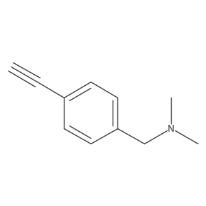 1-(4-ethynylphenyl)-N,N-dimethylmethanamine结构式