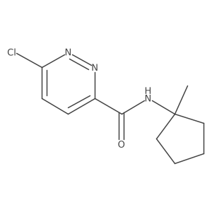 6-chloro-N-(1-methylcyclopentyl)pyridazine-3-carboxamide Structure