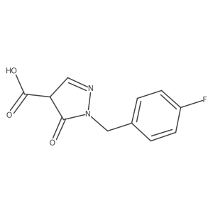 1-(4-fluorobenzyl)-5-oxo-4,5-dihydro-1H-pyrazole-4-carboxylic acid Structure