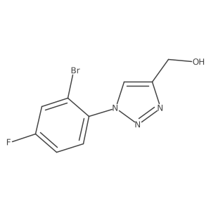[1-(2-bromo-4-fluorophenyl)-1H-1,2,3-triazol-4-yl]methanol结构式