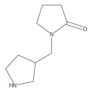 1-(Pyrrolidin-3-ylmethyl)pyrrolidin-2-one Structure