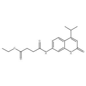Ethyl 4-((4-isopropyl-2-oxo-1,2-dihydroquinolin-7-yl)amino)-4-oxobutanoate Structure