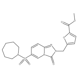 methyl 5-((6-(azepan-1-ylsulfonyl)-3-oxo-[1,2,4]triazolo[4,3-a]pyridin-2(3H)-yl)methyl)furan-2-carboxylate Structure