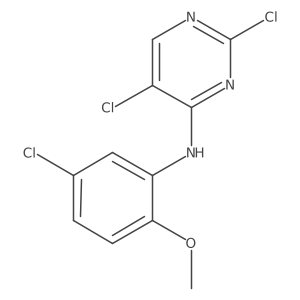 2,5-dichloro-N-(5-chloro-2-methoxyphenyl)pyrimidin-4-amine结构式