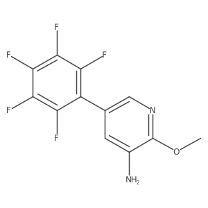 3-Amino-2-methoxy-5-(perfluorophenyl)pyridine结构式