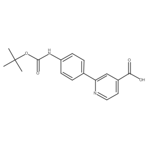 2-(4-BOC-Aminophenyl)isonicotinic acid Structure