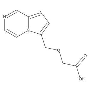 2-(Imidazo[1,2-a]pyrazin-3-ylmethoxy)acetic acid Structure