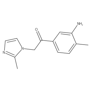 1-(3-Amino-4-methylphenyl)-2-(2-methylimidazol-1-yl)ethanone结构式