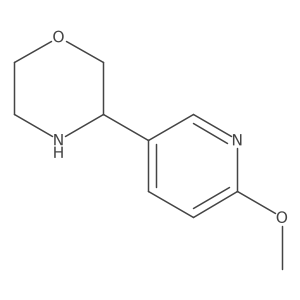 3-(6-Methoxypyridin-3-yl)morpholine结构式