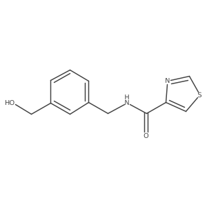 4-Thiazolecarboxamide, N-[[3-(hydroxymethyl)phenyl]methyl]- Structure