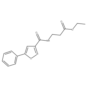 Ethyl 3-[(5-phenyl-1,2-oxazol-3-yl)formamido]propanoate Structure
