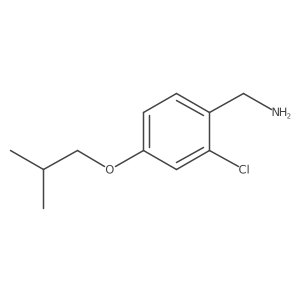 1-[2-Chloro-4-(2-methylpropoxy)phenyl]methanamine Structure