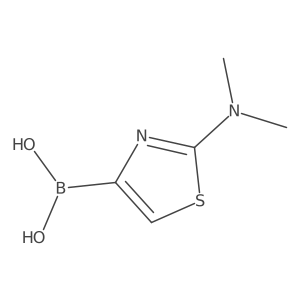 [2-(Dimethylamino)-1,3-thiazol-4-YL]boronic acid结构式