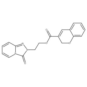 2-(3-Oxo-[1,2,4]triazolo[4,3-a]pyridin-2(3H)-yl)ethyl 2H-chromene-3-carboxylate Structure
