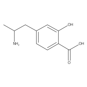 4-(2-Aminopropyl)-2-hydroxybenzoic acid Structure