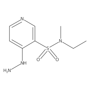 N-ethyl-4-hydrazinyl-N-methylpyridine-3-sulfonamide结构式