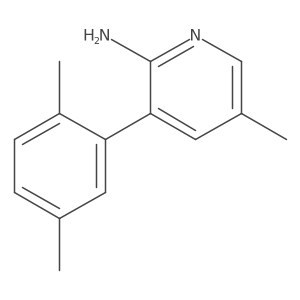 3-(2,5-Dimethylphenyl)-5-methyl-2-pyridinamine Structure
