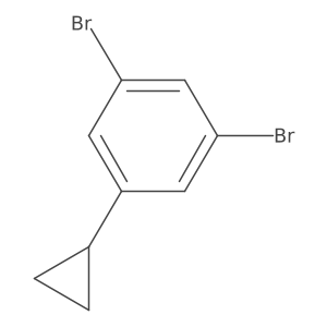 1,3-Dibromo-5-cyclopropylbenzene Structure