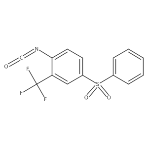 3-(Trifluoromethyl)-4-isocyanato-diphenyl sulfone结构式